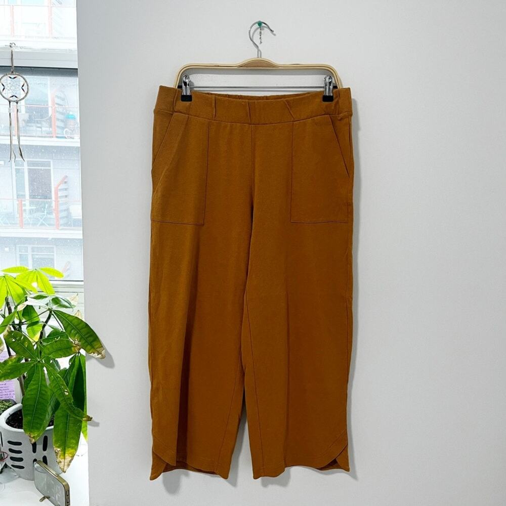J. Jill Mustard Yellow Wide Leg Pants Size Medium